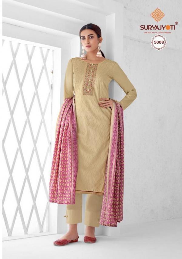 Suryajyoti Nushrat Vol 5 Jam Satin Designer Dress Material Collection
